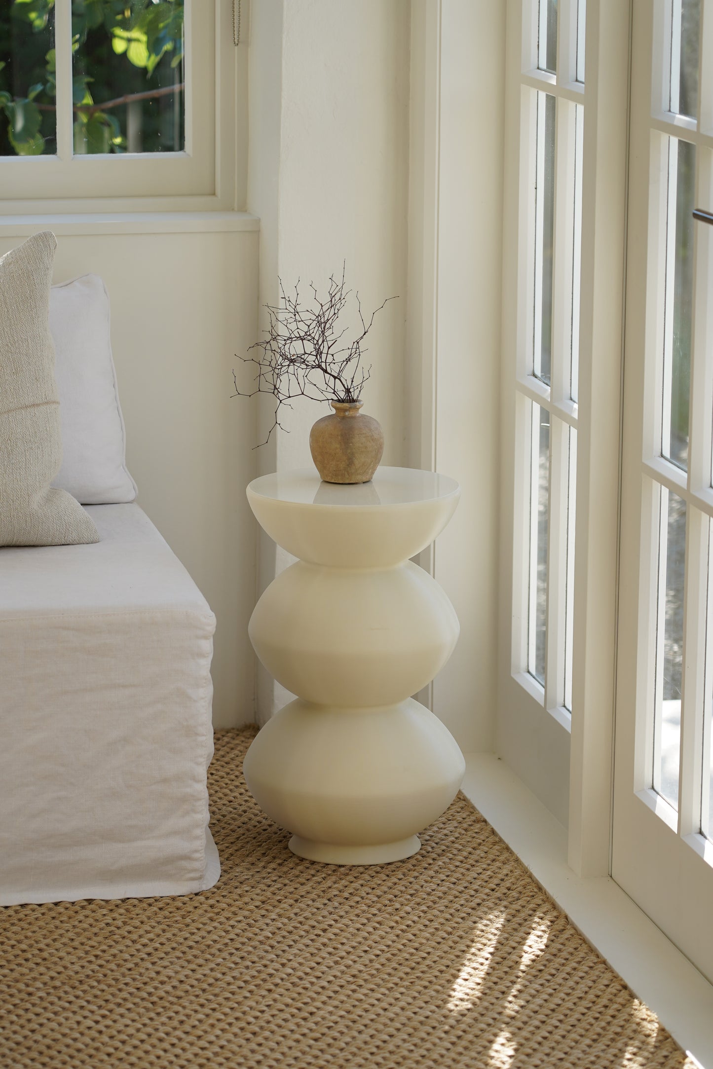 Bubble Side Table Eggshell