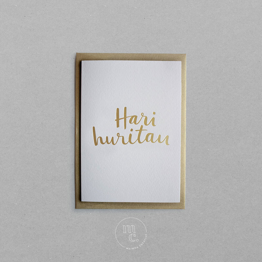 Hari huritau: Happy Birthday, Happy Anniversary Card