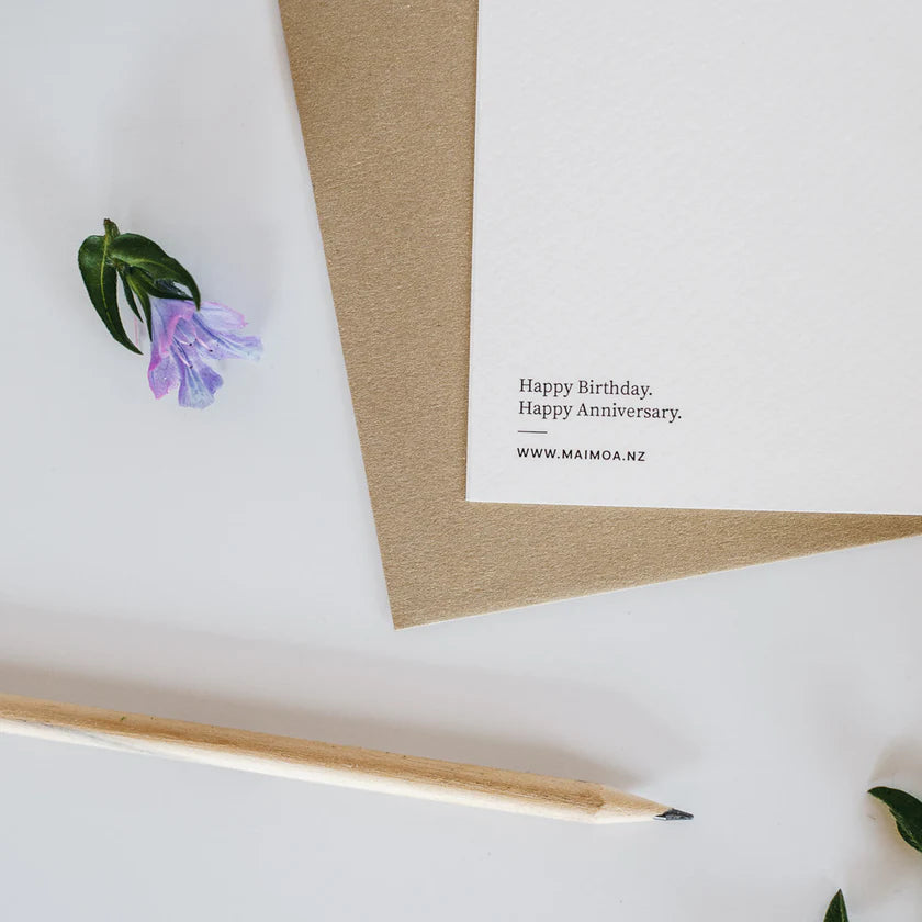 Hari huritau: Happy Birthday, Happy Anniversary Card