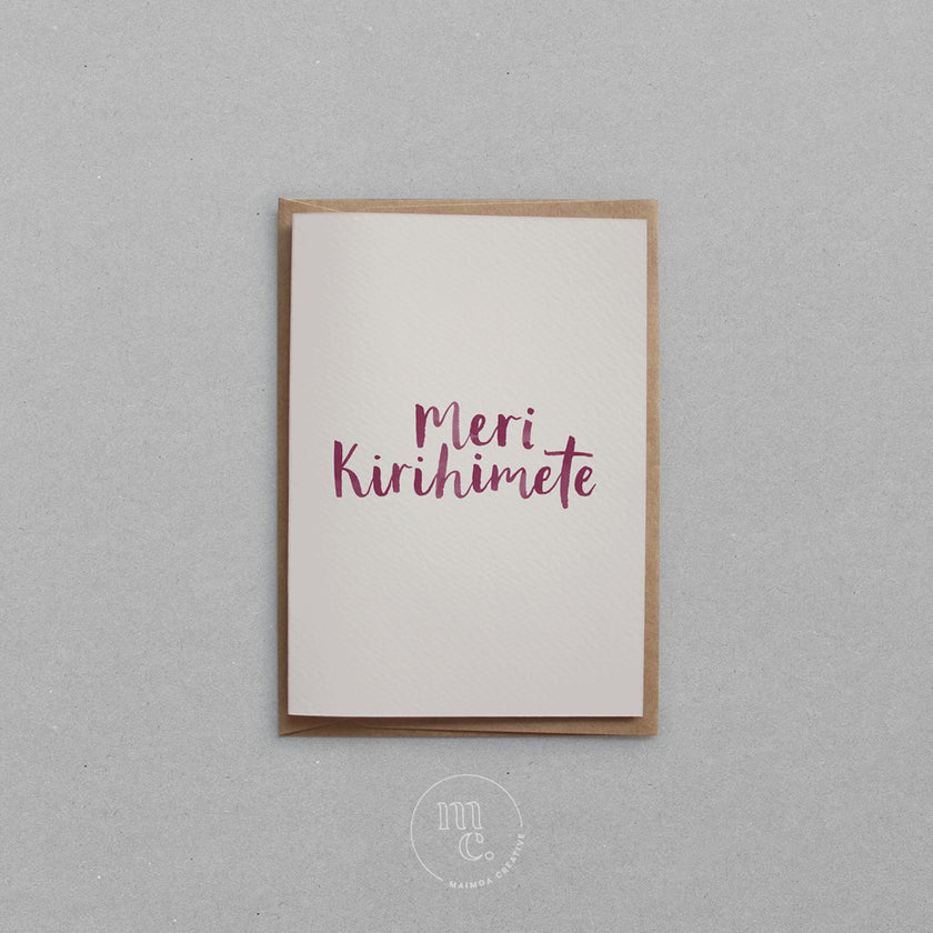 Meri Kirihimete Greeting Card