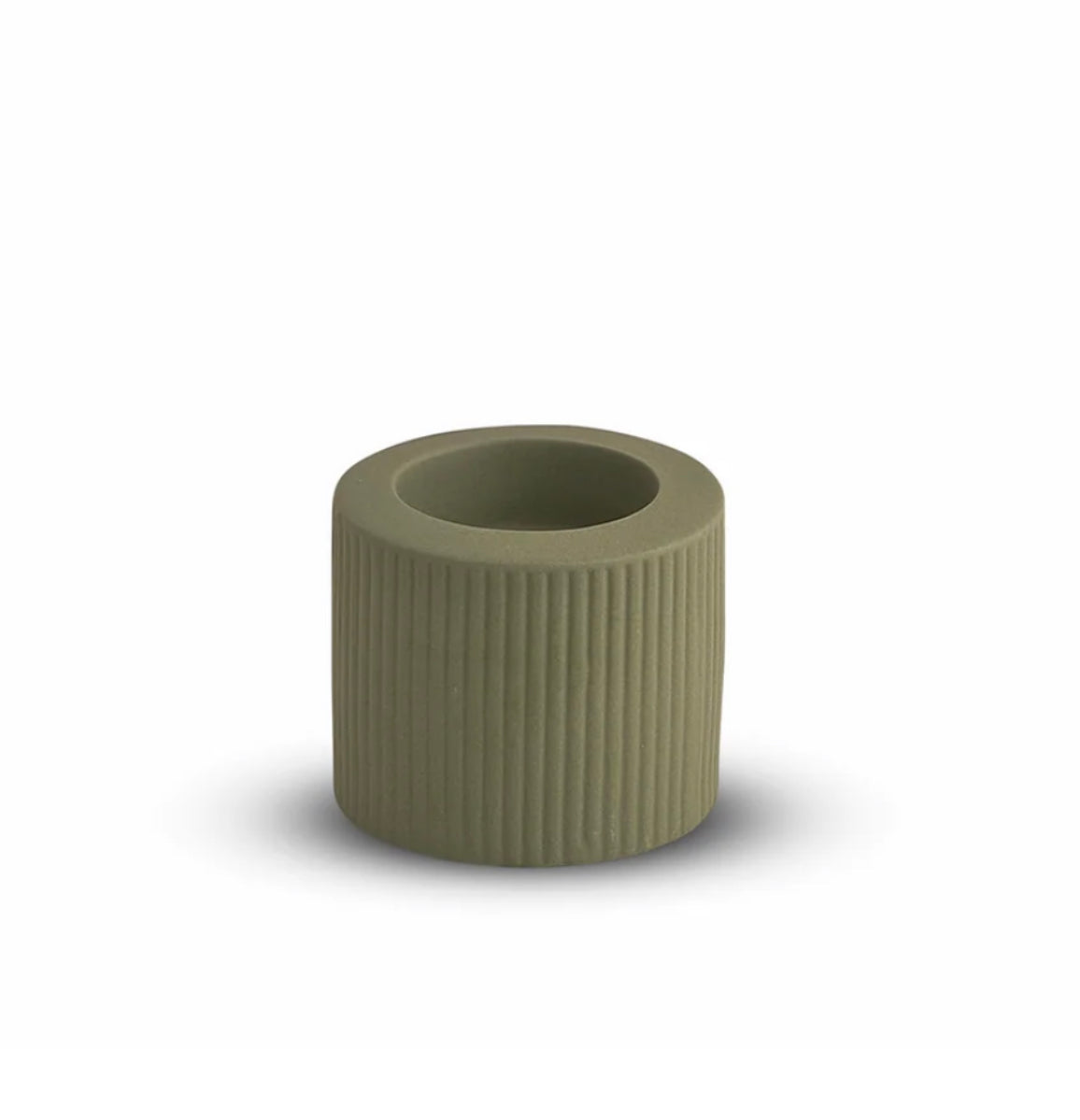 Ribbed Candle Holder Small