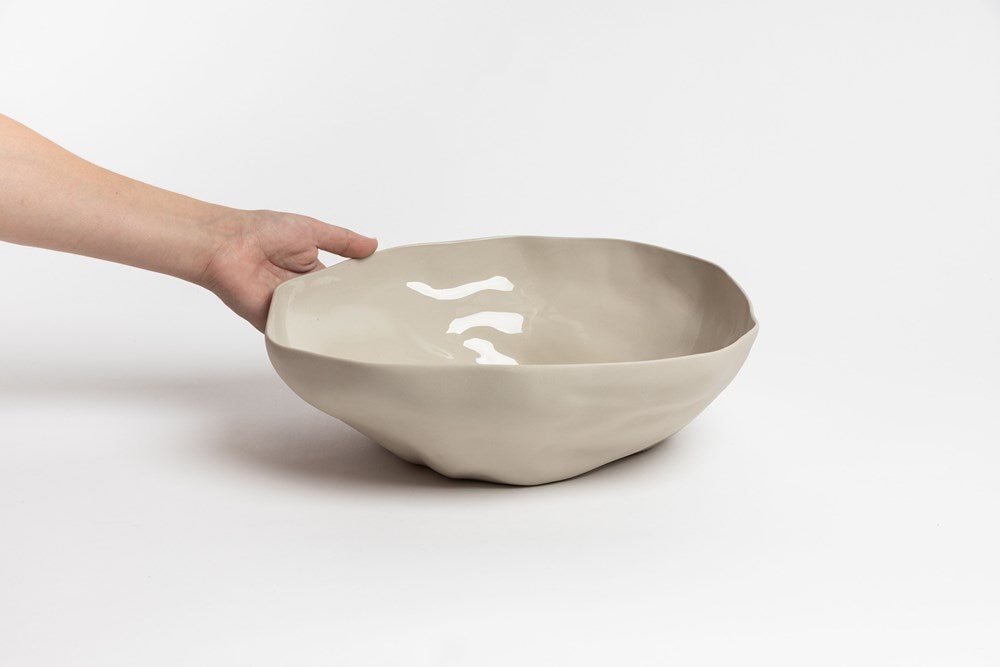 Haan Serving Bowl Large Olive Green | NED Collections