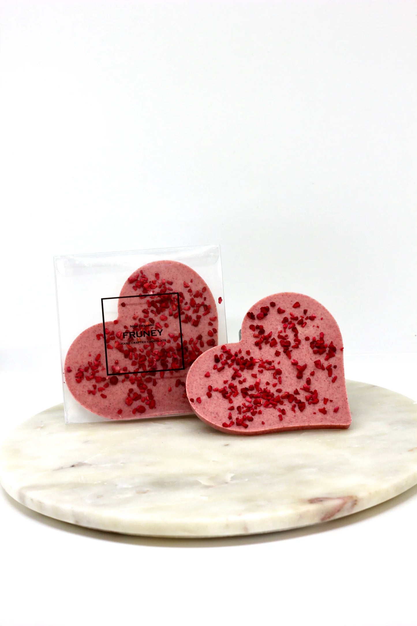 Valentines Chocolate Heart - White Chocolate & Raspberry