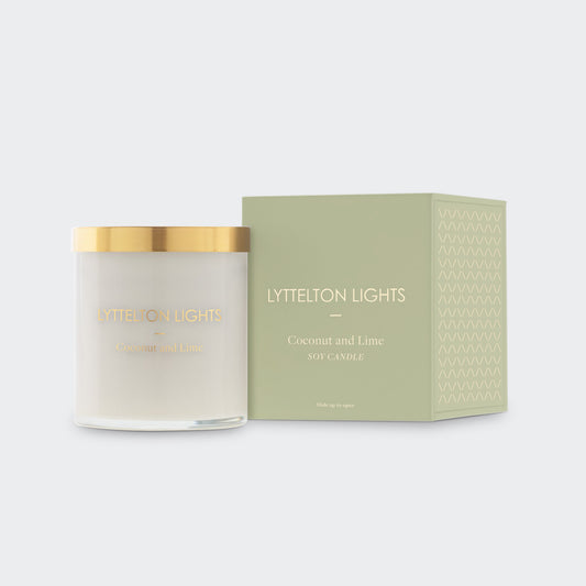 Coconut & Lime Candle | Lyttelton Lights