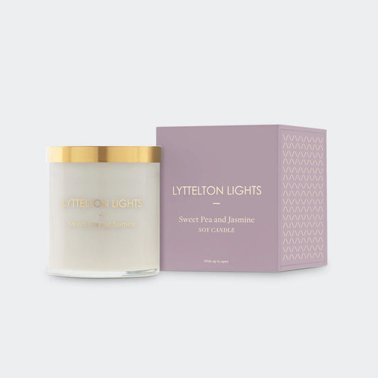 Sweetpea & Jasmine Candle | Lyttelton Lights