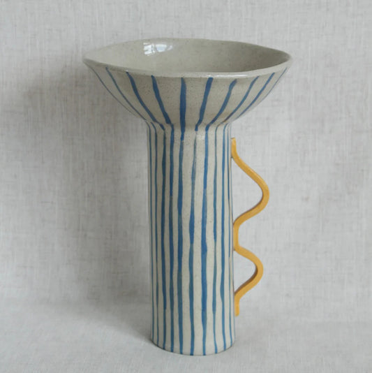 Yellow Wiggle Vase