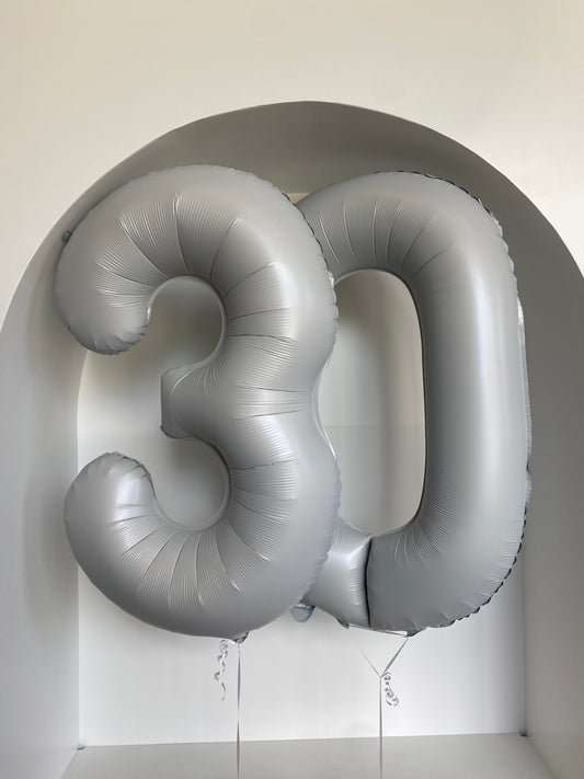 Helium Number Balloons