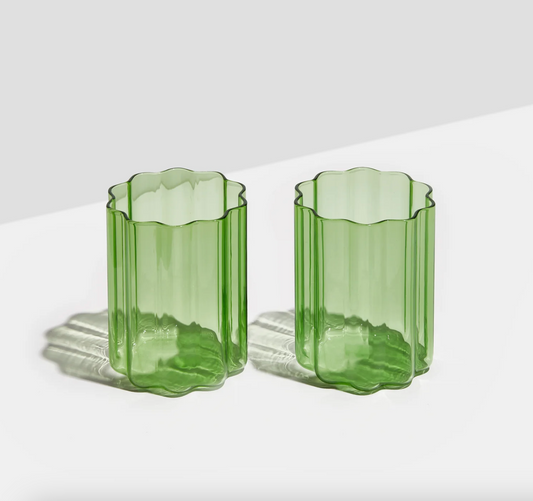 Wave Glass Set Green | Fazeek