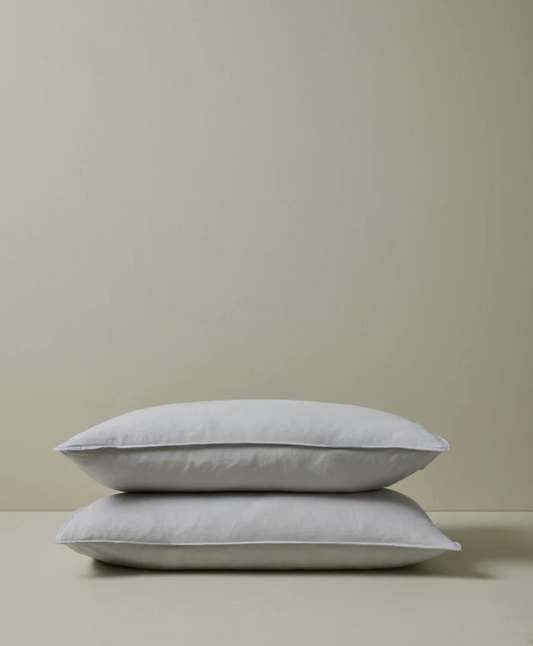Ravello Standard Pillow Case Pair | Silver