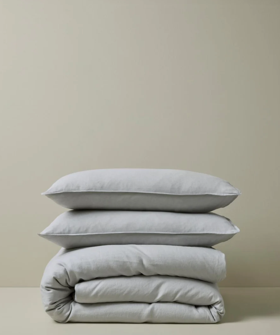 Ravello Standard Pillow Case Pair | Silver