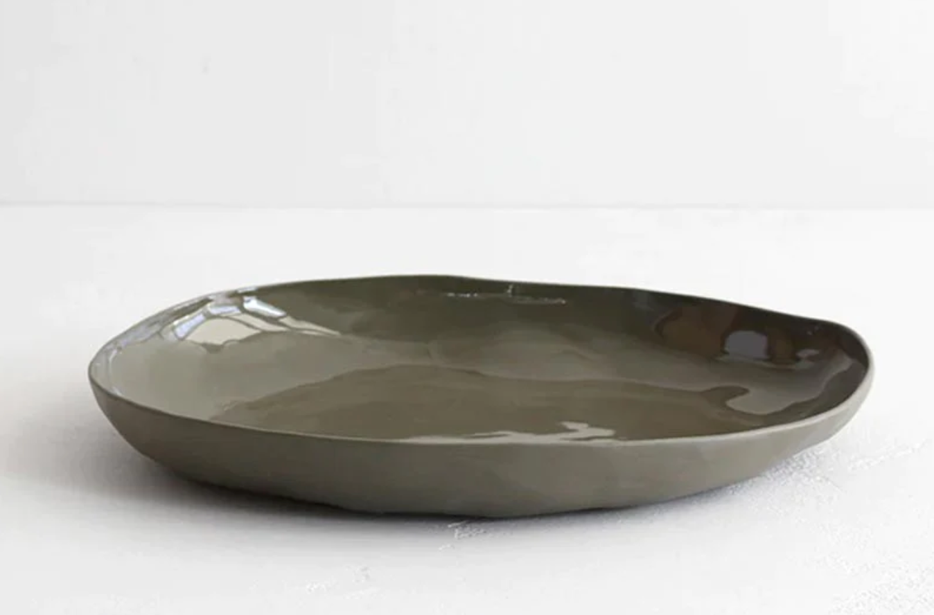 Haan Platter Olive Green | NED Collections