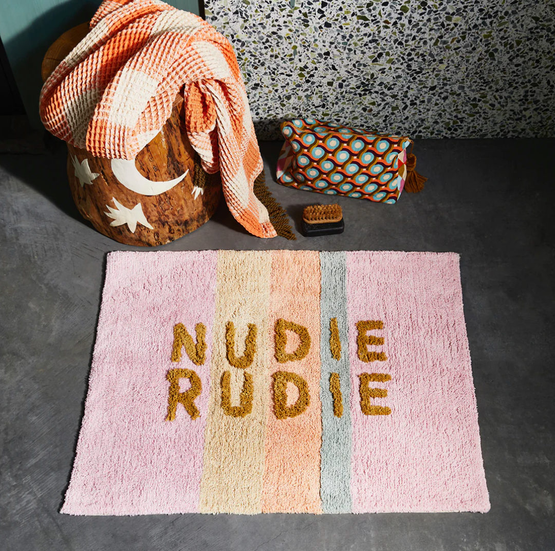 Nudie Rudie Bath Mat Bubblegum