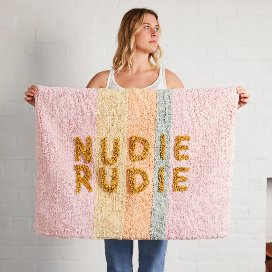 Nudie Rudie Bath Mat Bubblegum