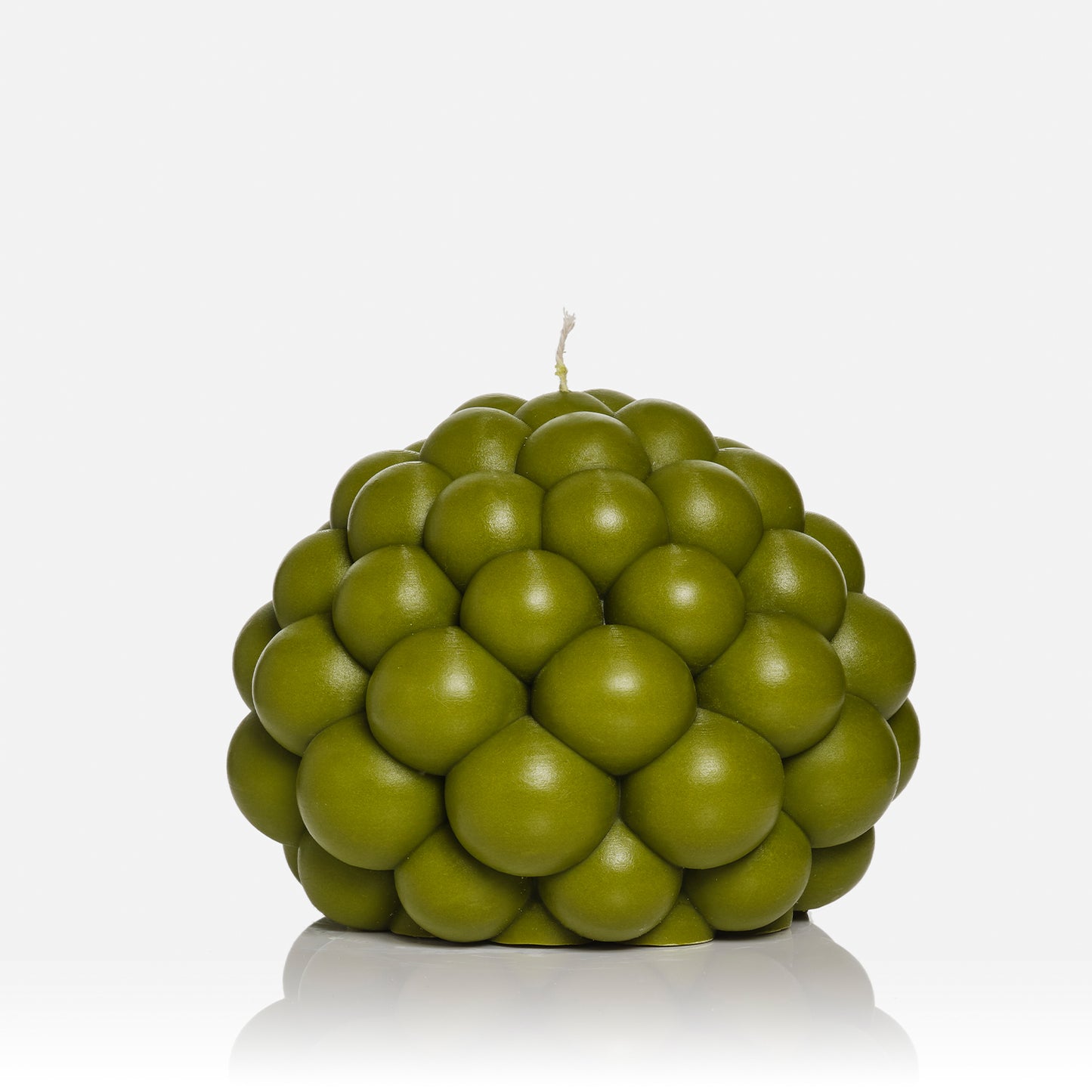 Bubble Ball Candle Olive