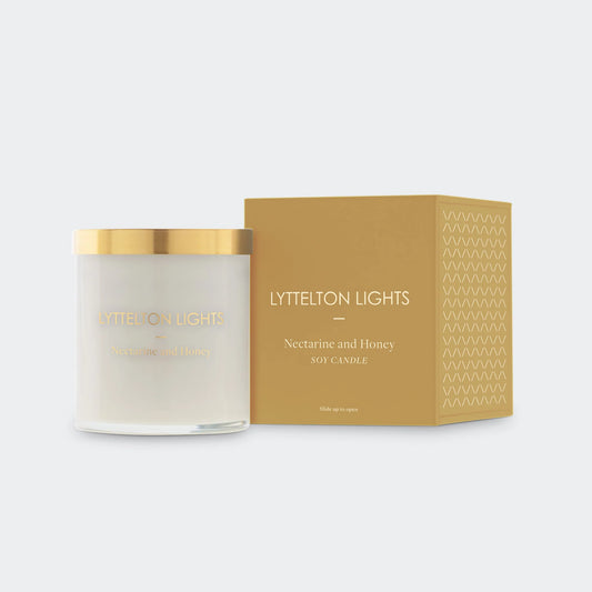 Nectarine & Honey Candle | Lyttelton Lights