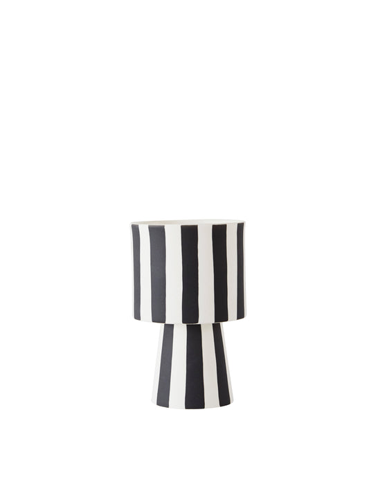 Toppu Pot Small Black and White