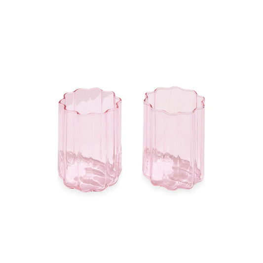 Wave Glass Set Pink | Fazeek