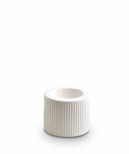 Ribbed Candle Holder Small