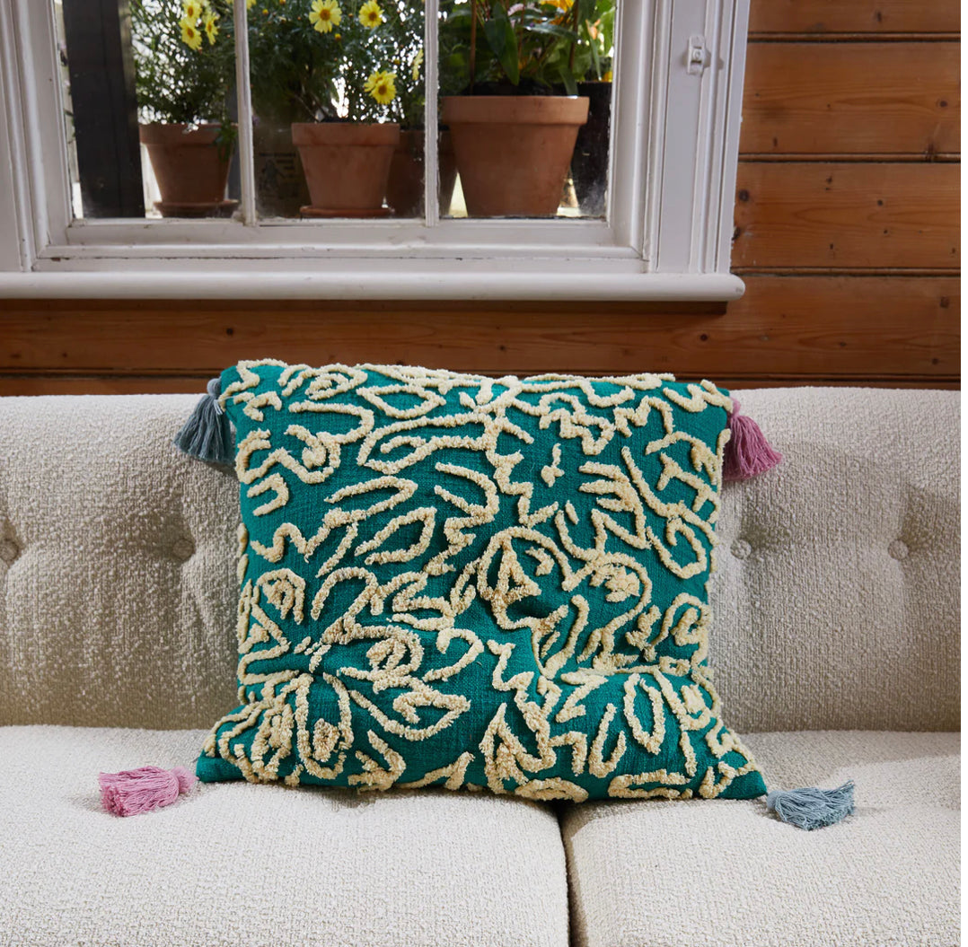 Bacup Tufted Cushion | Sage and Clare