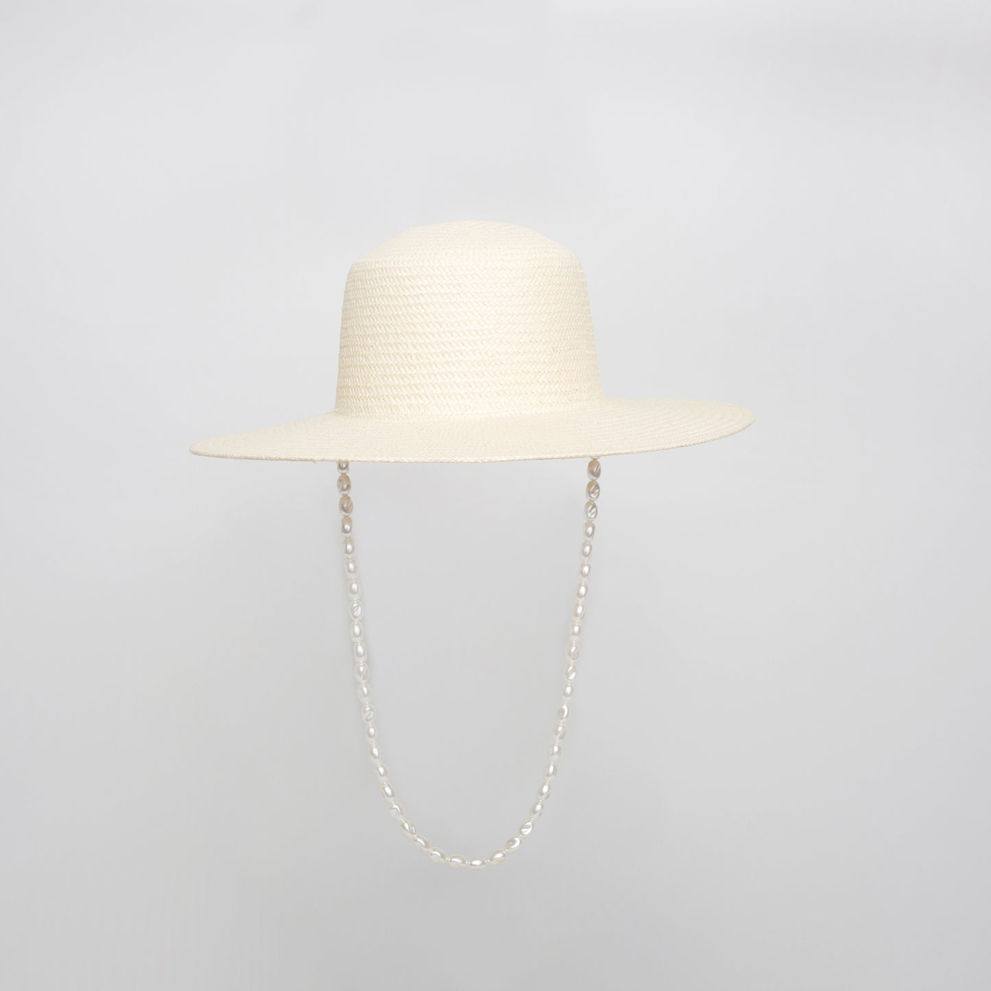 So Boater Hat Pearls Ivory | SOPHIE